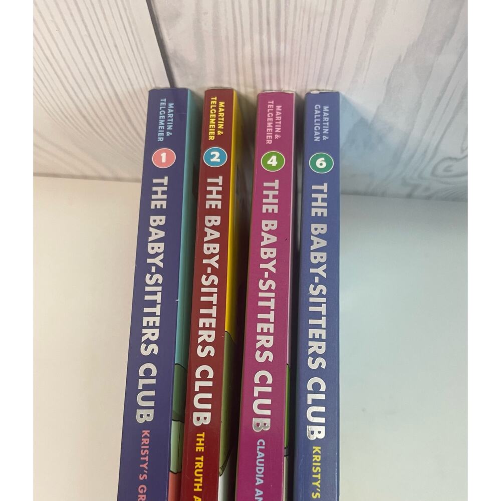 Lot of The Baby-Sitters Club Graphic Novel Books 1,2,4, 6 Raina Telgemeier - Picture 3 of 4